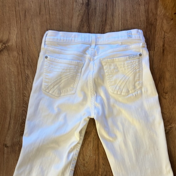 7 for all mankind size 28 Women's White Flared Jeans - Picture 5 of 7